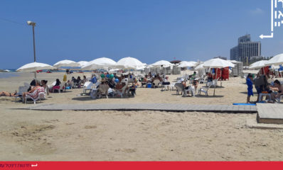 חוף הים בהרצליה. צילום: שרון יונתן