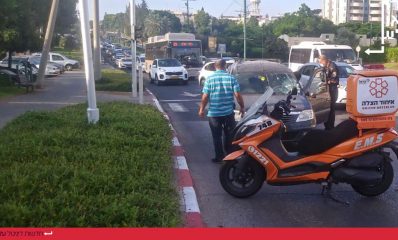 תאונת דרכים ברחוב הבריגדה היהודית הרצליה