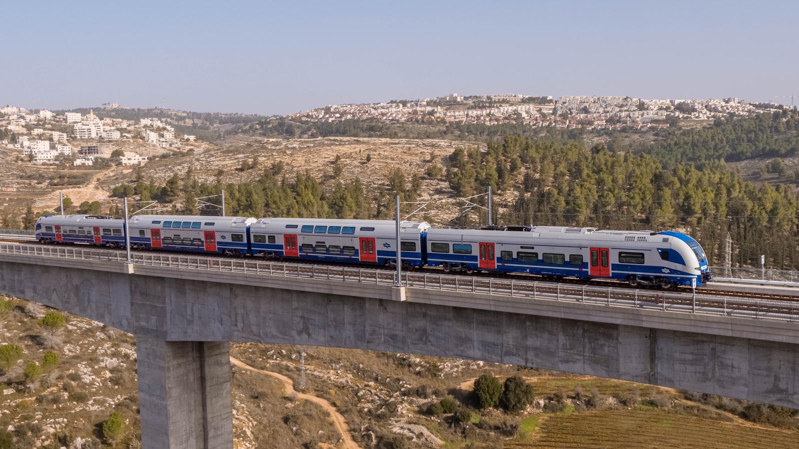 רכבת חדשה מהירה וחשמלית מהרצליה לירושלים
