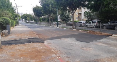 עבודות ברחוב הרב קוק בהרצליה
