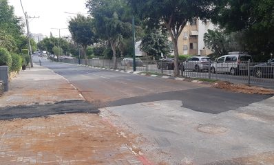 עבודות ברחוב הרב קוק בהרצליה