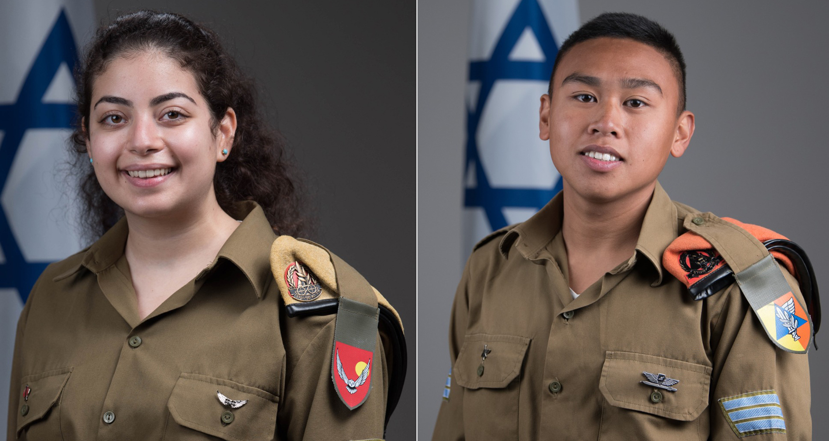 רעות שמעוני ראלף פגריגן חיילים מצטיינים מהרצליה. 2021