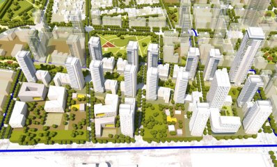 קריית מסלול בהרצליה - הדמיה