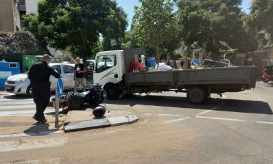 תאונת דרכים בהרצליה משאית ואופנוע 05.09.2021