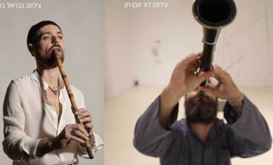 נגן סקסופון ונגן חליל באירועים מוזיקלאים של רמת השרון אוקטובר 2021. צילומים: דור אבן-חן וגבריאל בהרליה