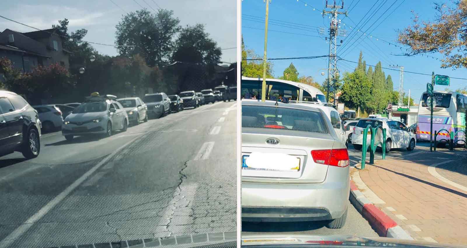 פקקי תנועה ברמת השרון
