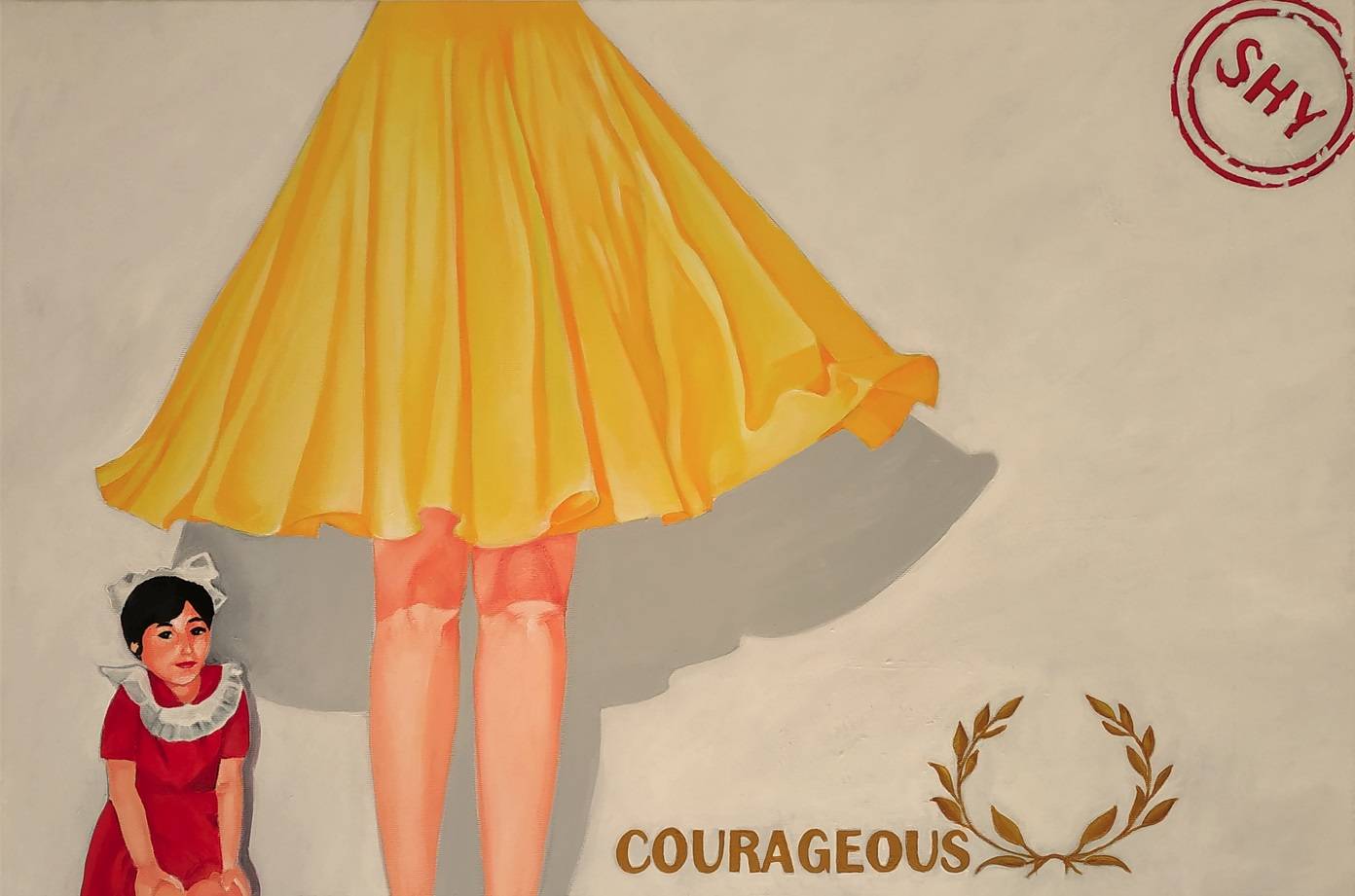 אירינה (לירי) רון. Courageous, אקריליק על בד