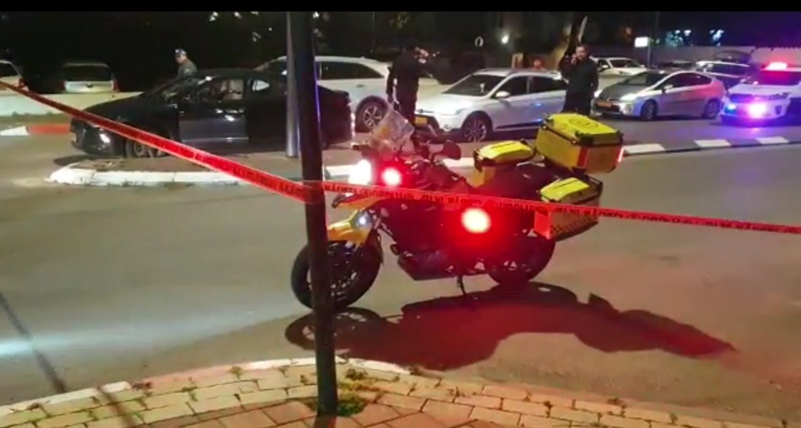 זירת הירי. צילום: דוברות מד"א