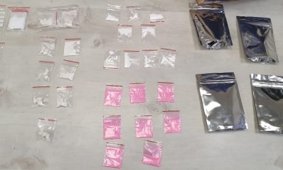 חלק מהסמים שנתפסו. צילום: דוברות המשטרה