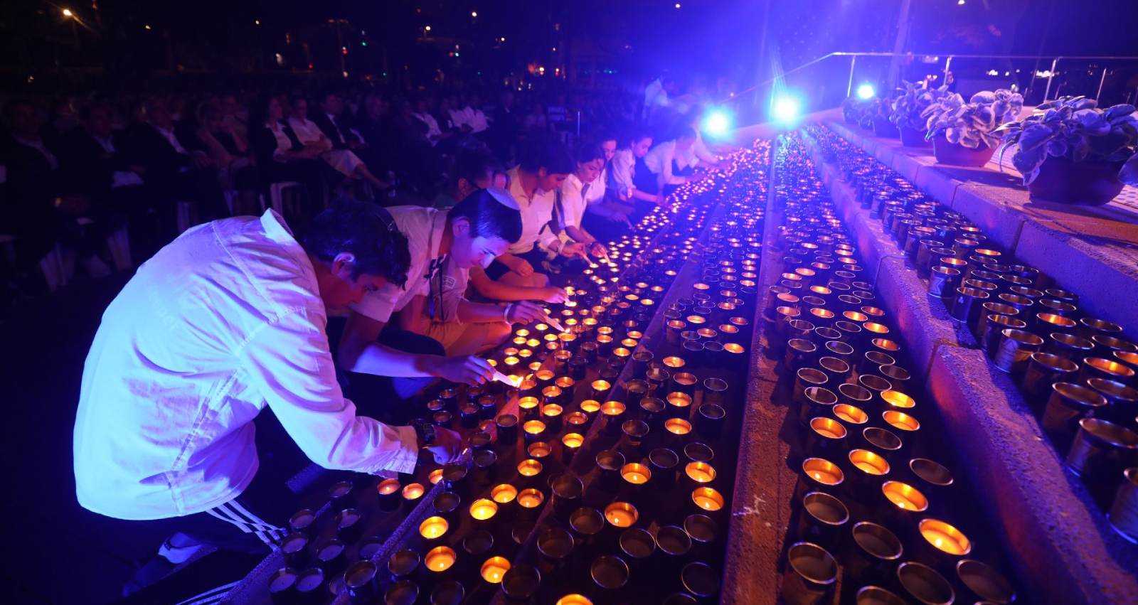 עצרת הזיכרון לשואה ולגבורה ברעננה. צילום: שלומי מזרחי