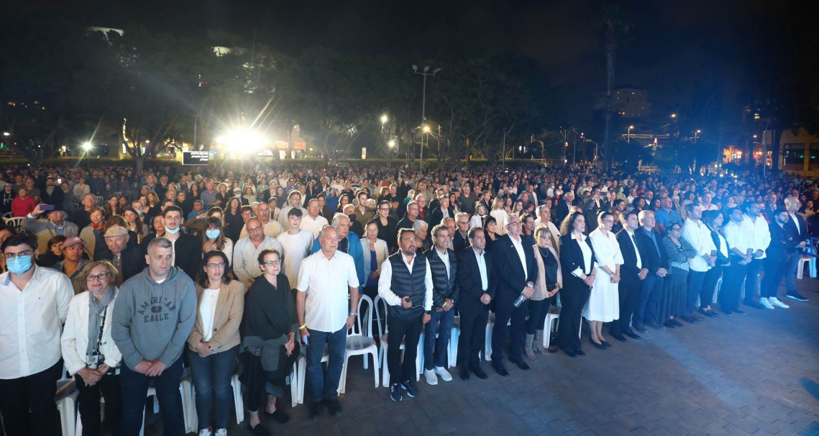 עצרת הזיכרון לשואה ולגבורה ברעננה. צילום: שלומי מזרחי