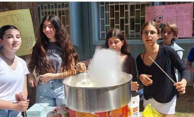 הפנינג משאלת לב בבית הספר קלמן ברמת השרון. צילום: אופירה מורד