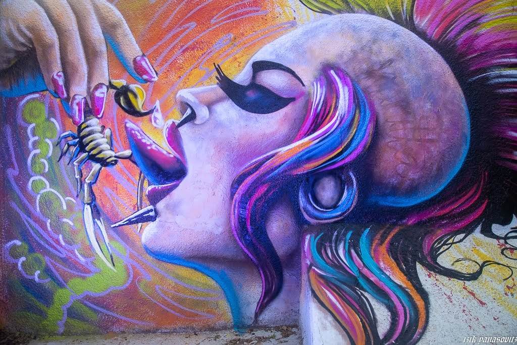 יצירה של האמן Alexander Plotnikov בפופ אפ גרפיטי בפרויקט פינוי בינוי ברעננה של ינוב קרדיט צילום עמית פיס