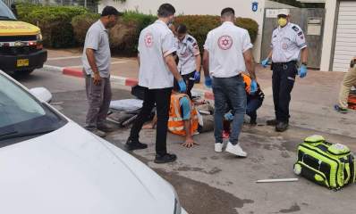 צוות מד"א שהגיע לזירה. צילום: באדיבות ורדה אייל