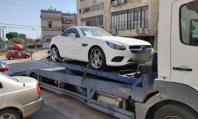 אחד מהרכבים שנלקחו על ידי המשטרה. צילום: דוברות המשטרה