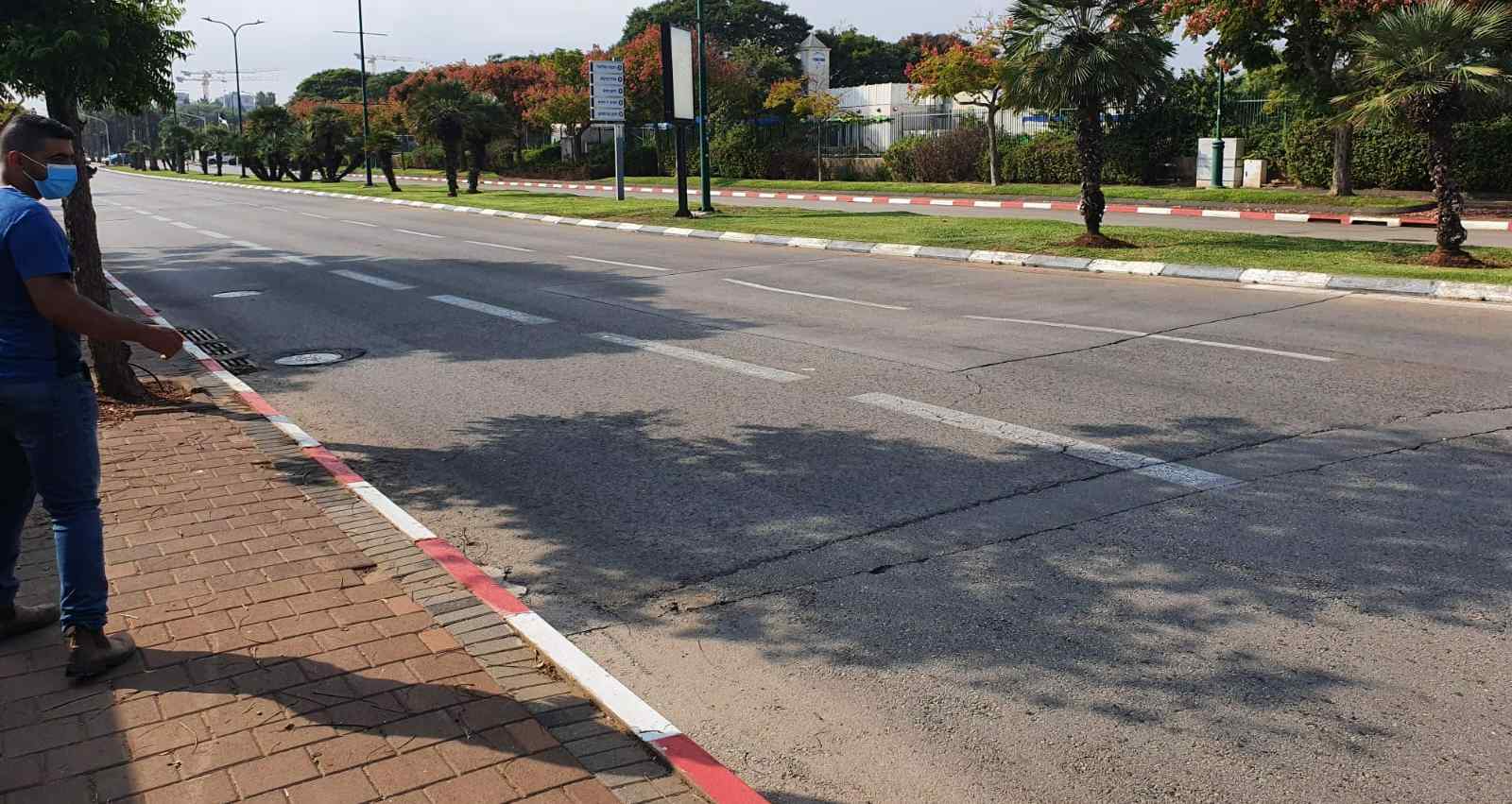 רחוב ז'בוטיסנקי. צילום: דוברות עיריית הרצליה