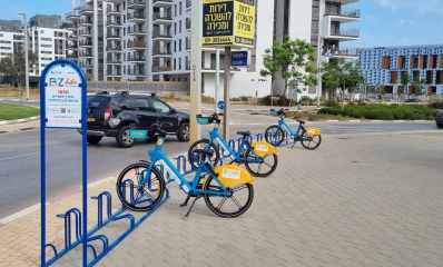תחנת BZ bike בהרצליה. צילום: FSM סיטי מוביליטי