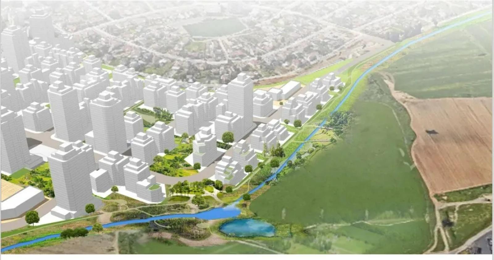 כך תראה שכונת יוספטל. הדמיה: קורין אדריכלים