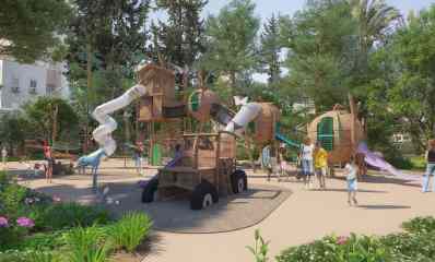 גינת מגדיאל. צילום הדמיה: טוטם הדמיות אדריכליות