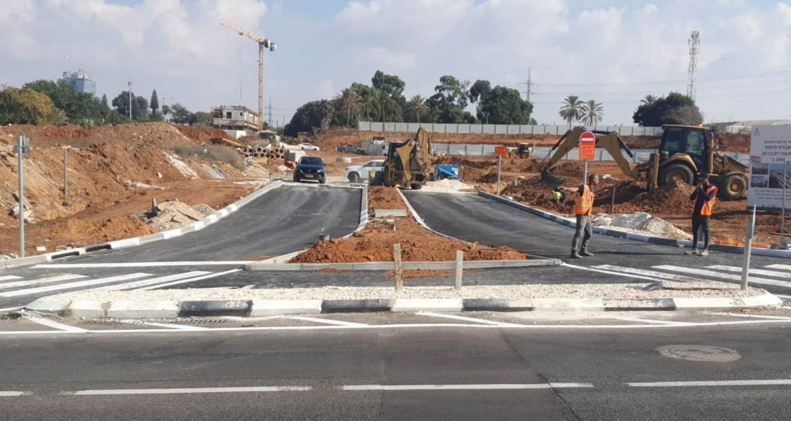 הכביש החדש. צילום: דוברות עיריית רעננה