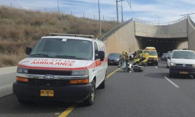 זירת התאונה. תיעוד מבצעי מד"א