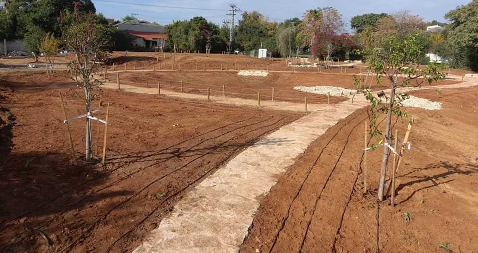 הגינה החדשה בין רחוב נביאים לגפן. צילום: דוברות עיריית רמת השרון