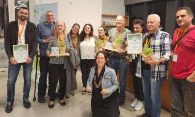 הזוכים בטקס ההוקרה לפעילי הסביבה. צילום: עיריית כפר סבא