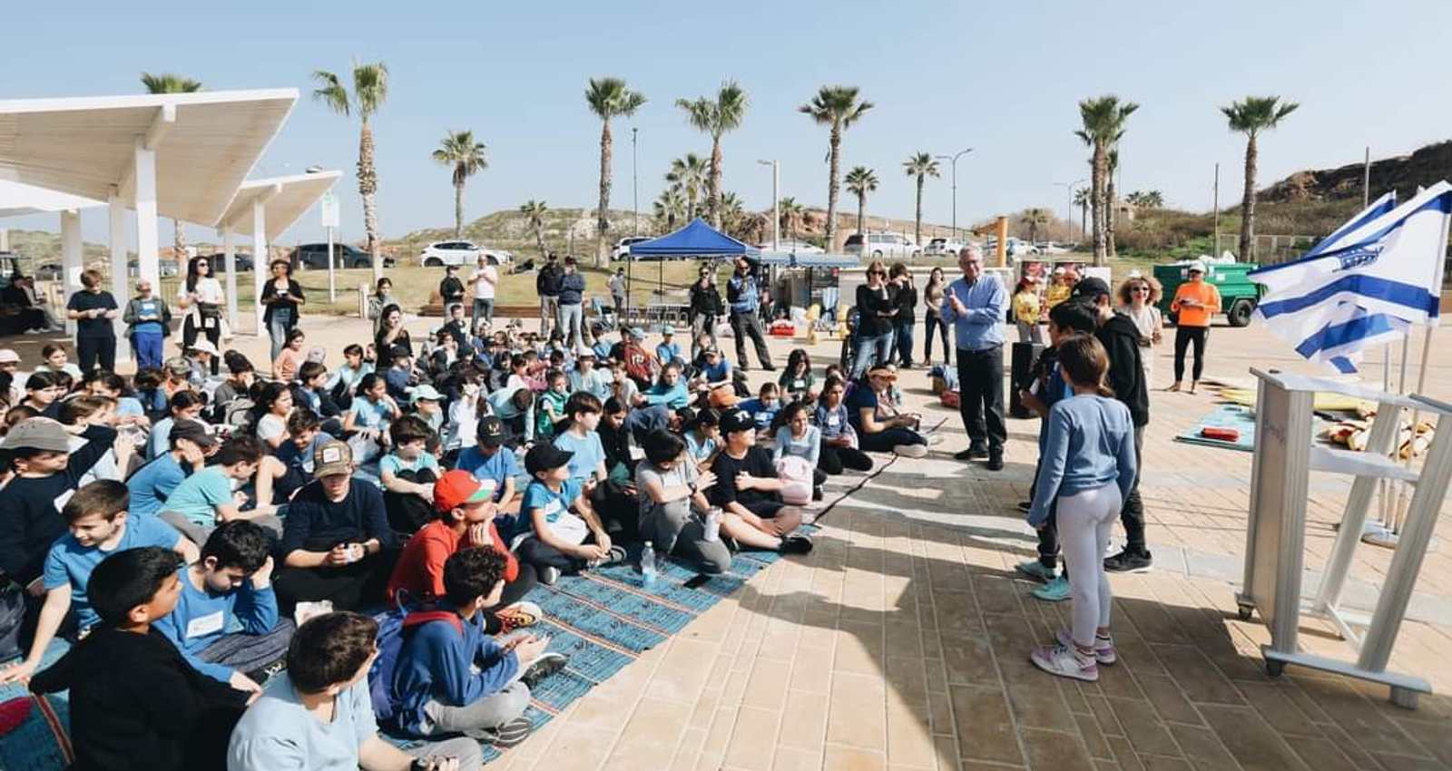 טקס השקת התכנית שהתקיים היום בחוף הכוכבים. דוברות עיריית הרצליה