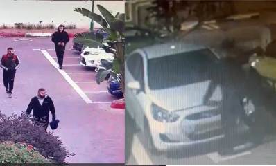 גנבי רכב בהרצליה הירוקה. קרדיט: קבוצת ווצאפ הרצליה הירוקה - עדכונים