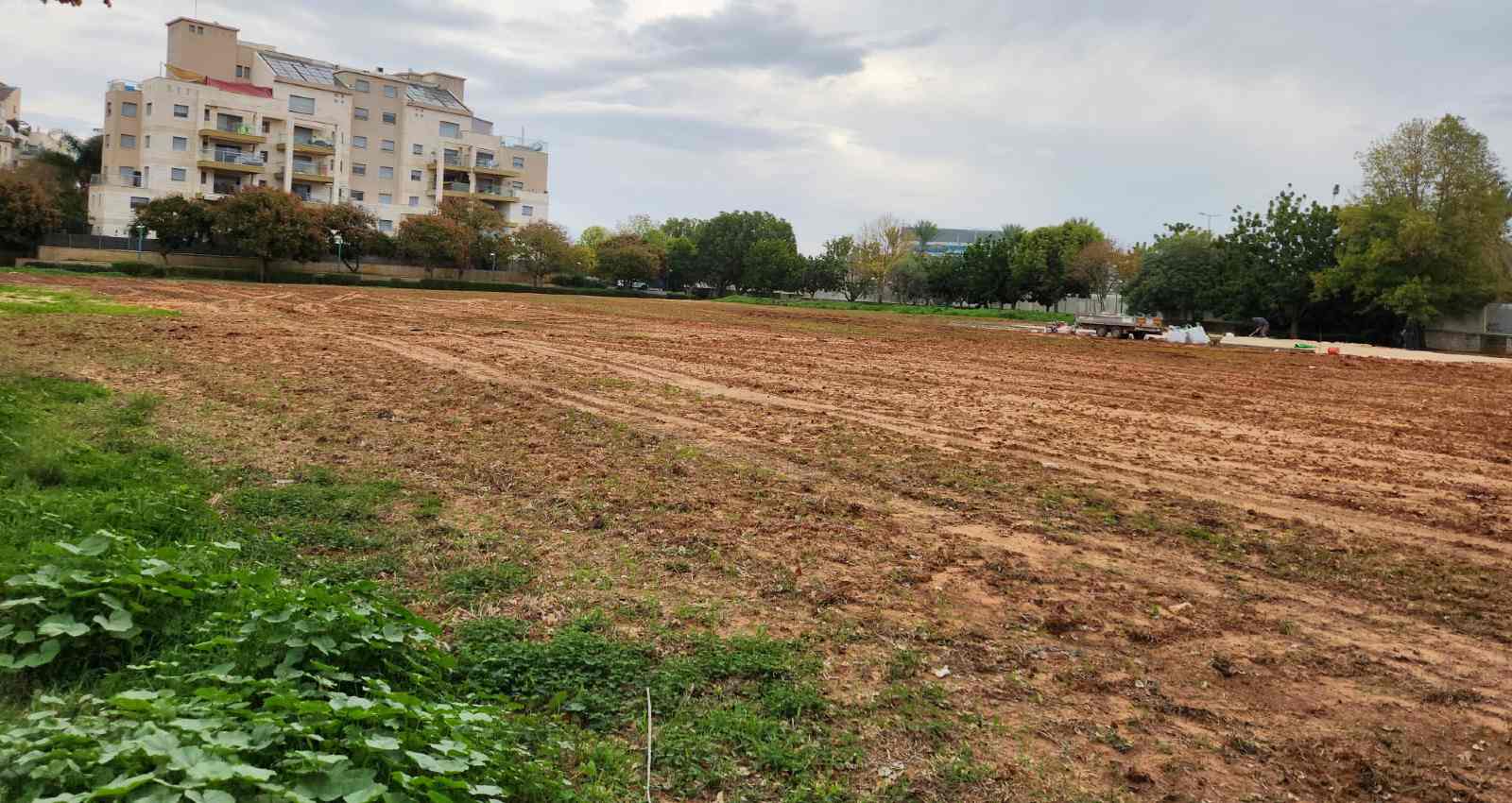 השטח בו ייבנה המרכז הקהילתי החדש. צילום: עיריית כפר סבא