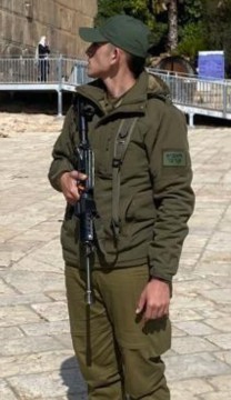 בראון בחברון במהלך שירותו הצבאי. צילום: דובר צה"ל