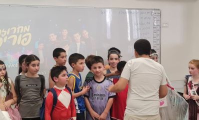 המפגש של התלמידים. צילום: דוברות עירית הרצליה