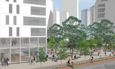 מתחם ריינס ברמת השרון. הדמיה: פרופ' אירית צרף נתניהו - אדריכלות ובינוי ערים