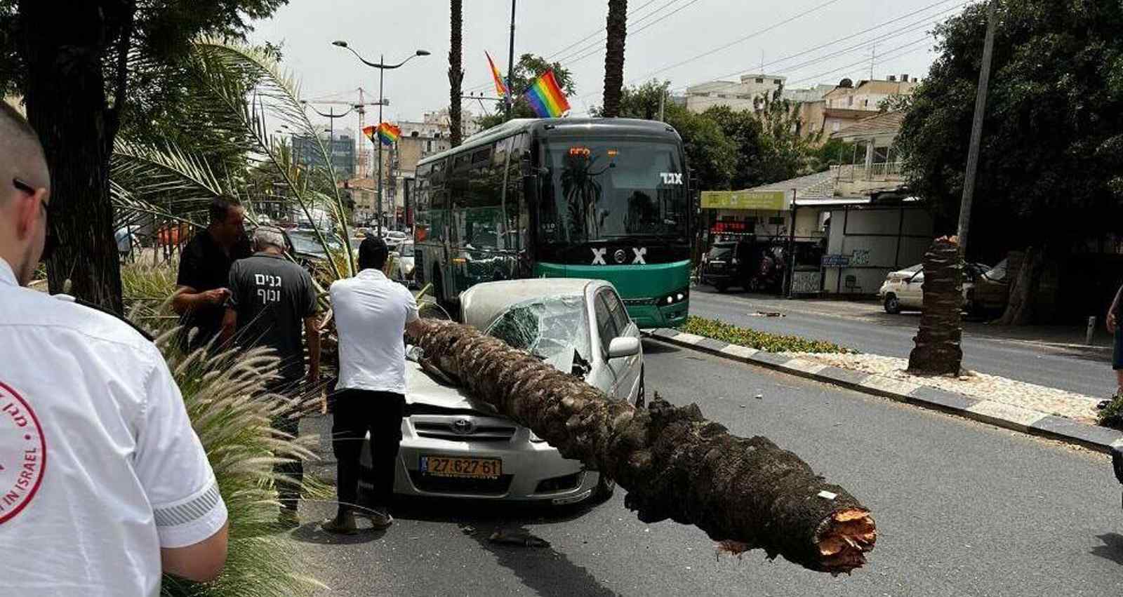רכבה של אביבה גוטרמן. צילום: כבאות והצלה