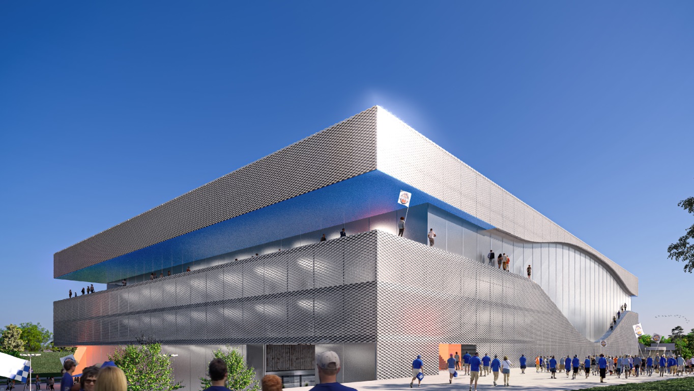 הארנה של הרצליה, מבט מבחוץ. הדמיה באדיבות עיריית הרצליה