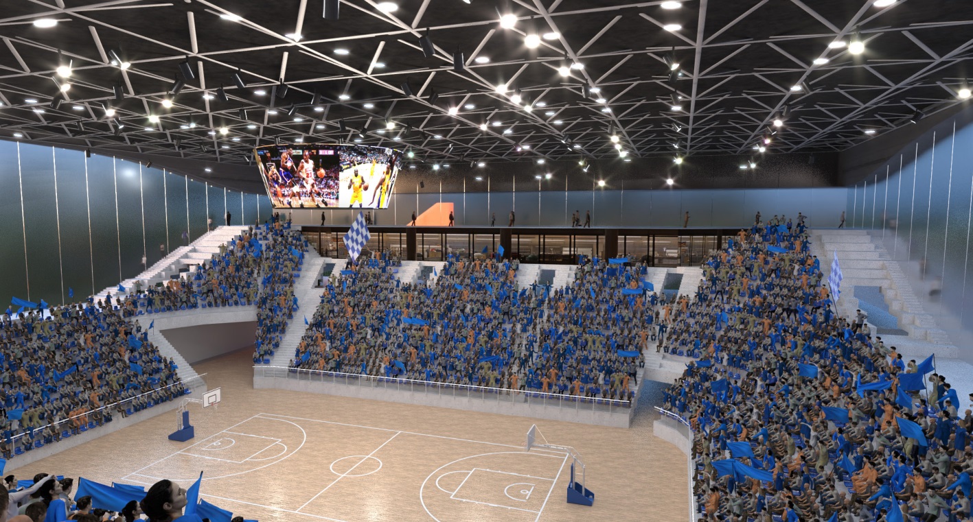 הארנה של הרצליה, מבט מבפנים. הדמיה באדיבות עיריית הרצליה