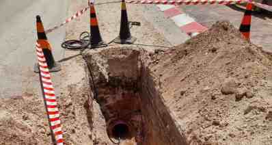 העבודות בשטח. צילום: "מיה", המים של הוד השרון