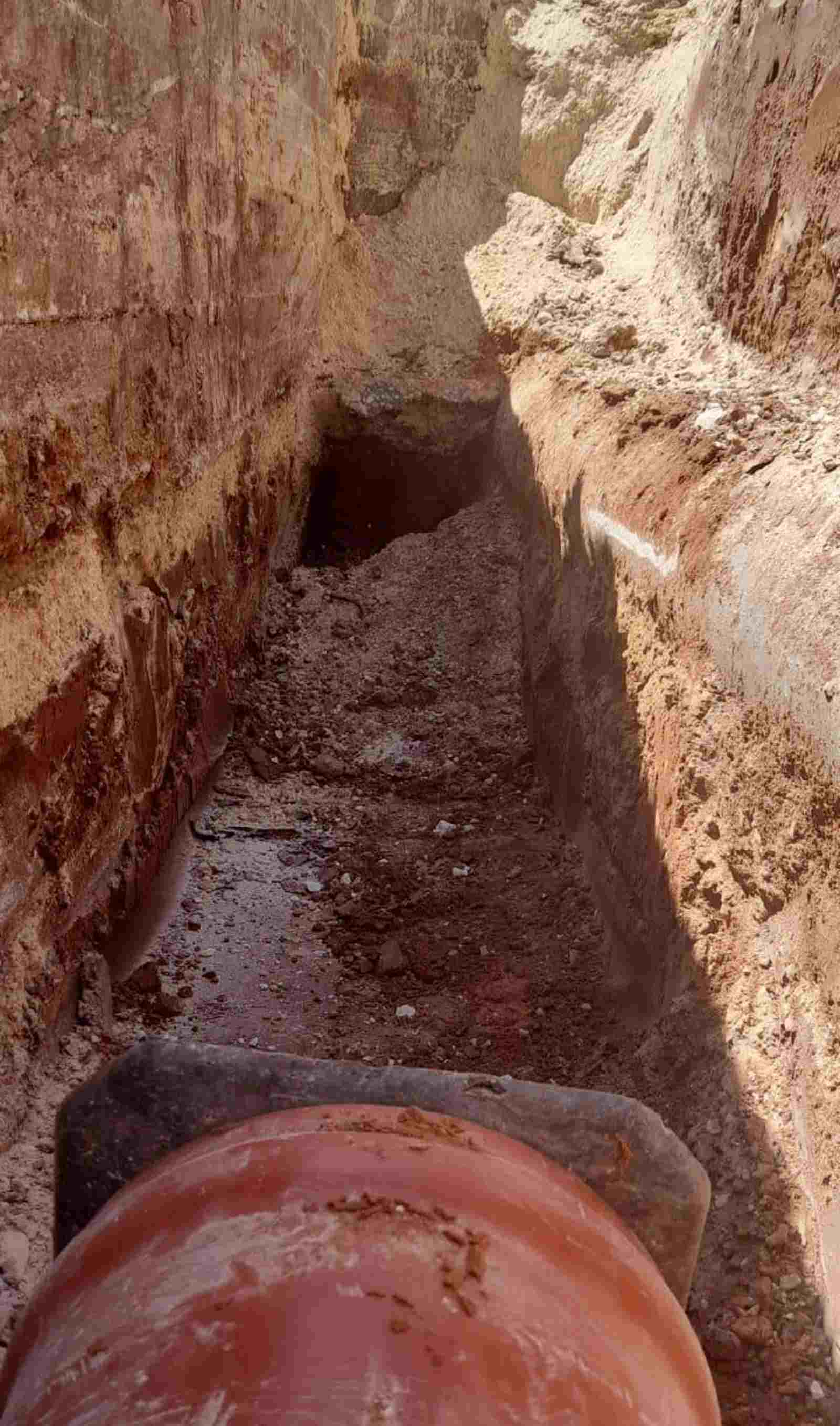 העבודות בשטח. צילום: "מיה", המים של הוד השרון