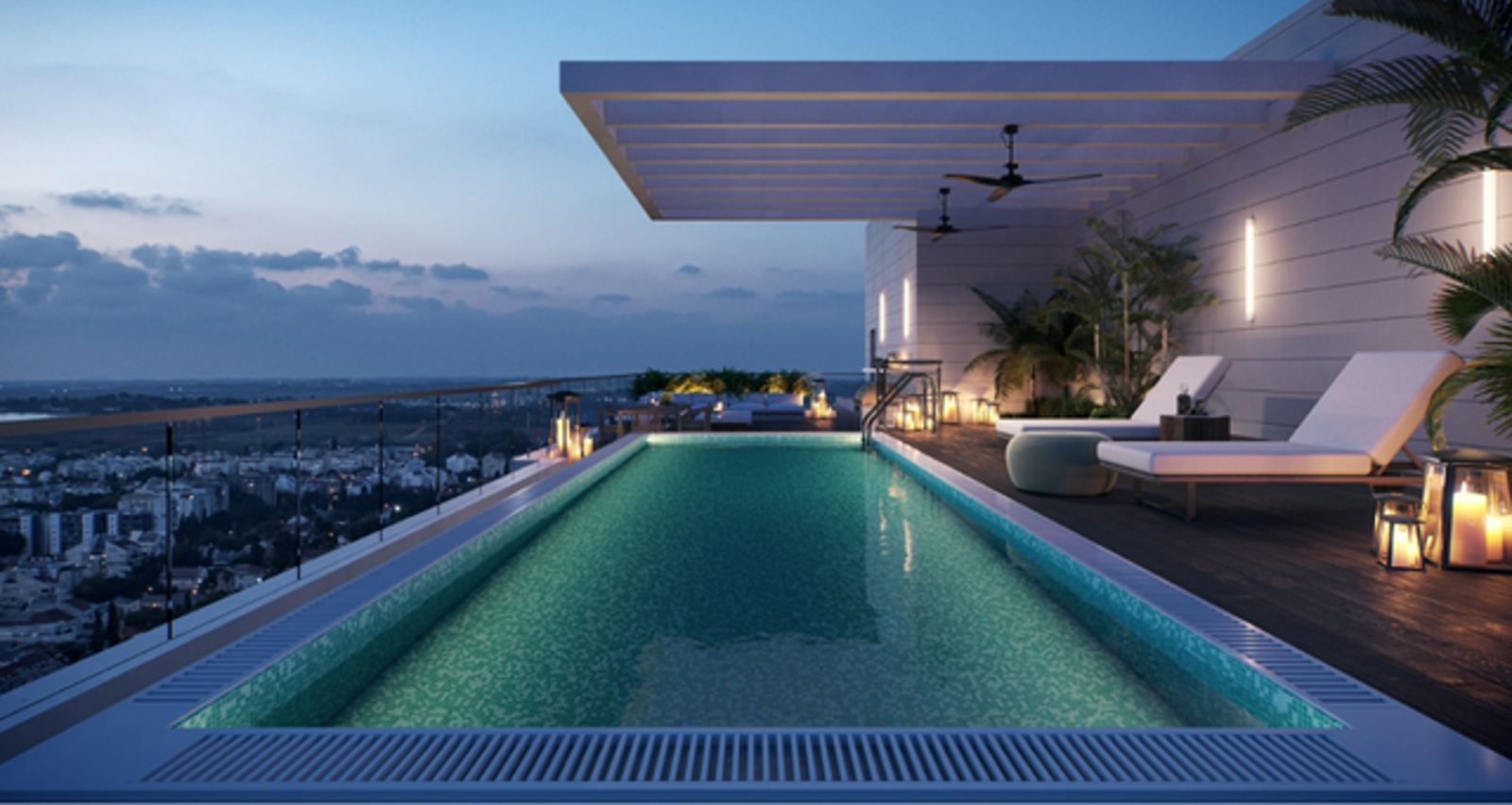 הפנטהאוז בפרויקט. הדמיה: באדיבות ענב נדל"ן