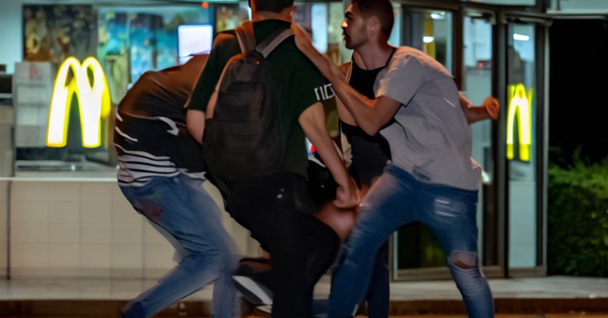 אילוסטרציה - תקיפה של נער. עיבוד AI - מדיה היפר לוקאלית