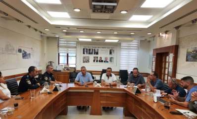 פורום הביטחון שהתכנס בעיריית כפר סבא. צילום: עיריית כפר סבא