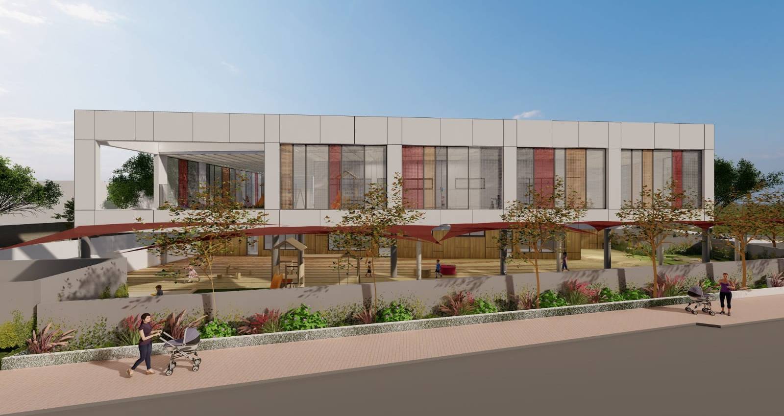 מבנה הגנים החדש. הדמיה: דוברות עיריית הרצליה