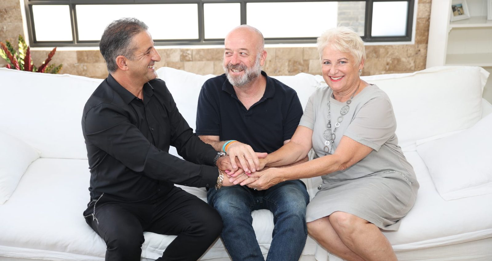 נורית אבנר, אבי גרובר ואבי עמרני. צילום: אור גפן