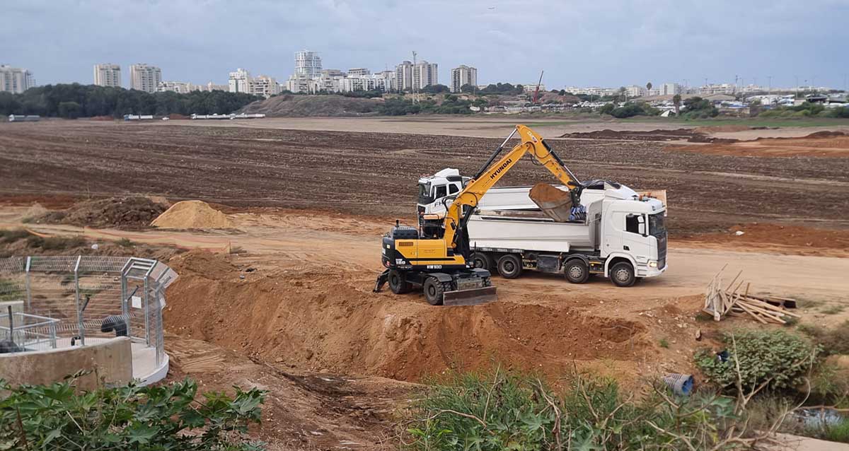 העבודות בעמק הנרקיסים על גבול רמת השרון תל אביב