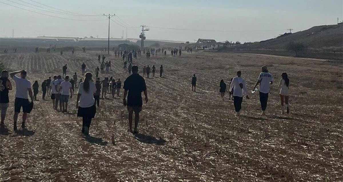 המנוסה מהמסיבה ברעים. צילום: עידן ענר