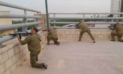 כיתת כוננות כפר יונה באימון