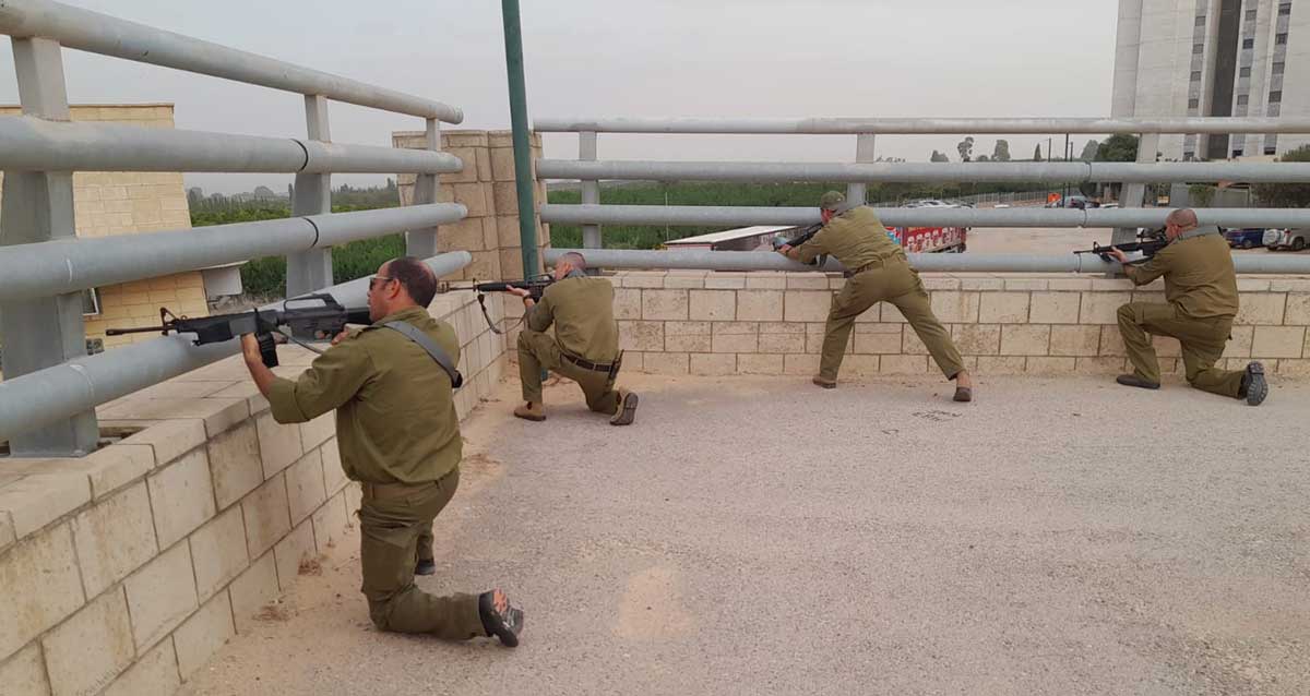 כיתת כוננות כפר יונה באימון