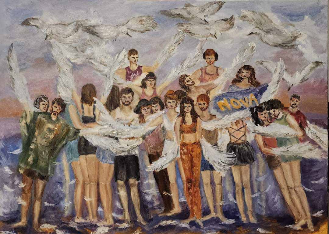 ציור של הציירת ילנה חוחלוב. בהשראת נטבחי פסטיבל נובה