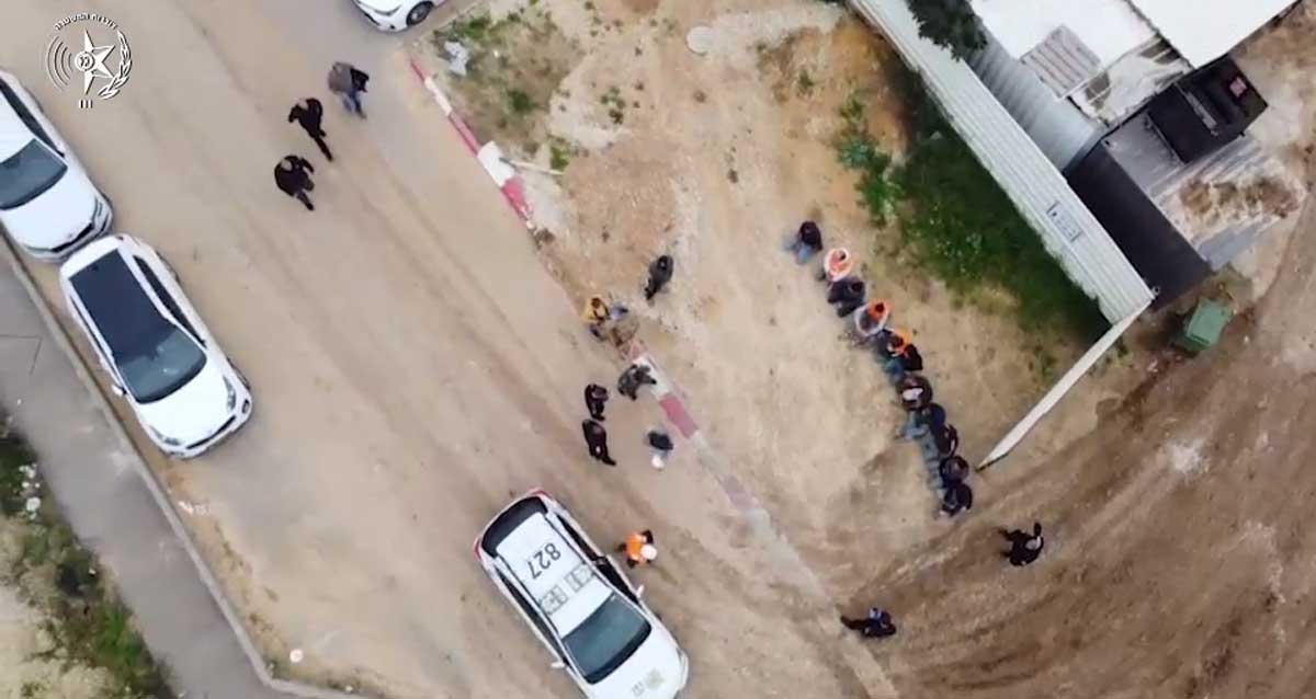 מעצר שוהים בלתי חוקיים בכפר יונה