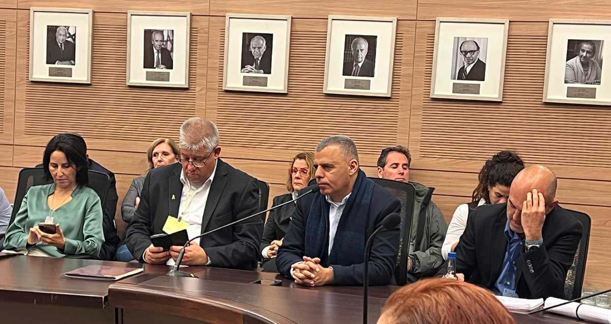 רפי סער בדיון בוועדת החוץ והביטחון בכנסת